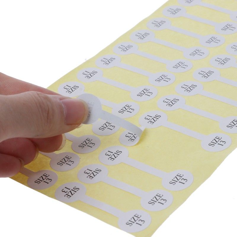 

Sticker Label bahan kertas Warna Putih Untuk Display Perhiasan Cincin isi 20 pcs dan 100 pcs