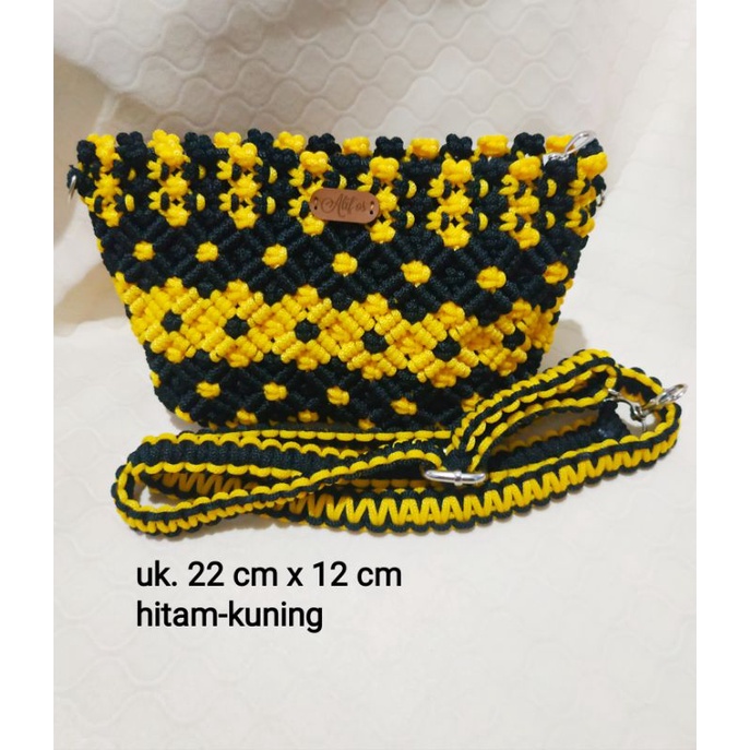 Tas Rajut mini melati talikur / tas wanita / tas selempang kecil