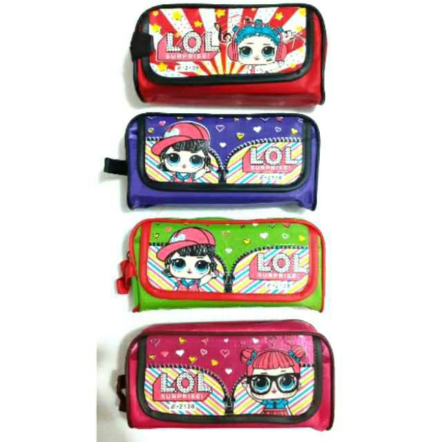 Pencil Case/Kotak Tempat Pensil Canvas Fancy Loly