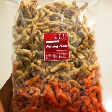 

1 kilo gram usus crispy renyah gurih pedas manis kriuk camilan keluarga
