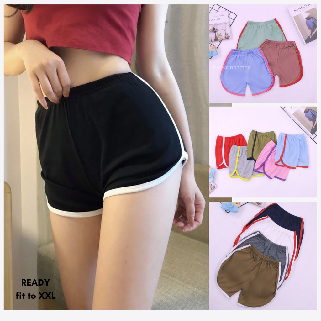 List Short Pants Wanita fit to XXL / Celana Pendek Polos Dewasa Dalaman Pendek Murah Adem Babycinnamon