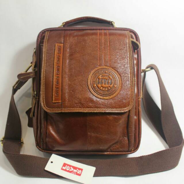 Tas pria kulit asli/tas slempang kulit asli/tas import kulit asli