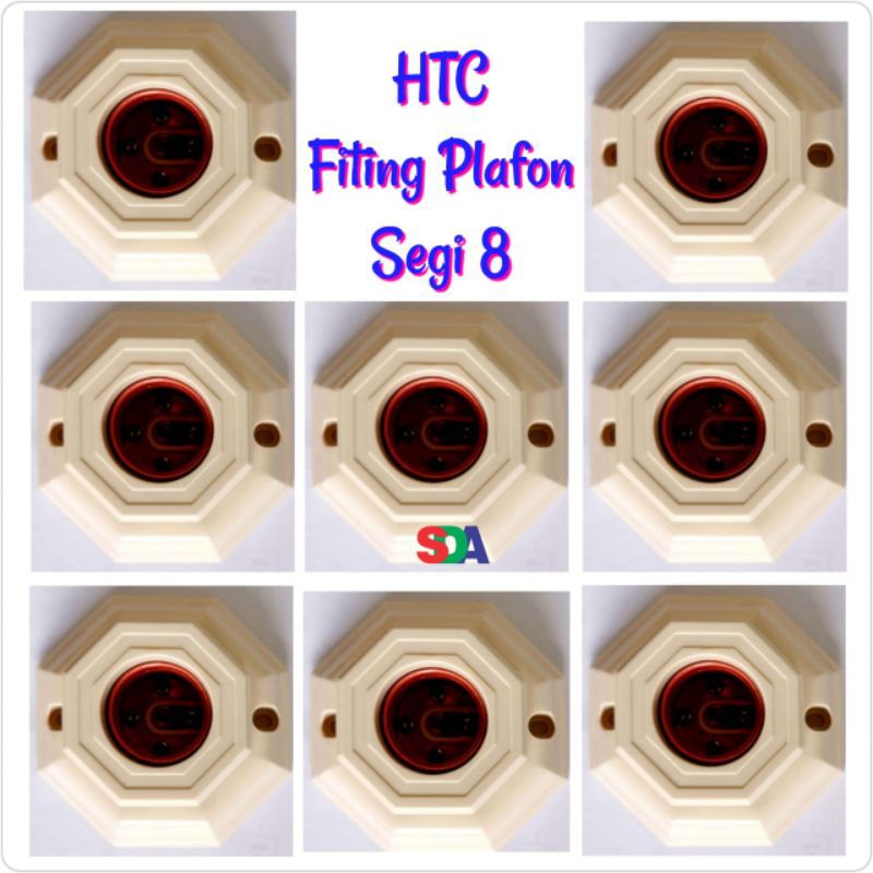 HTC Fitting Lampu Plafon Segi 8