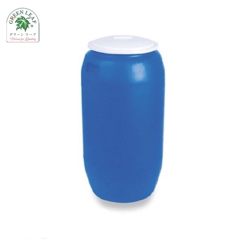 GENTONG AIR TONG AIR BULAT BIRU + TUTUP 150 LITER WATER BARREL GREENLEAF