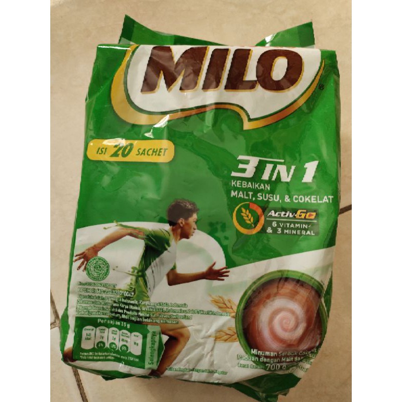 Milo 3in1 Sachet isi 20