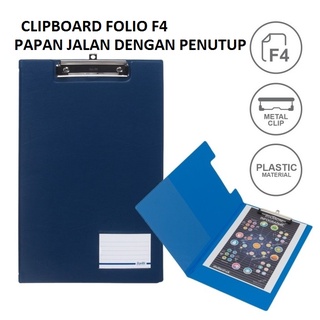 Bantex Clipboard Papan Jalan Model Cover Penutup Size Folio