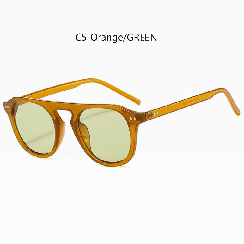 Fashion European and American personality retro ins street shooting men and women sunglasses metal hinges