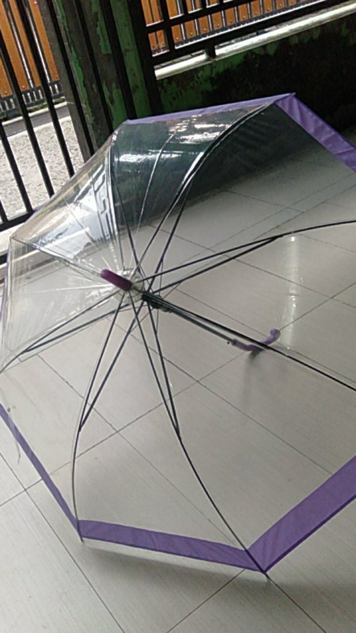 Tabasa Payung Tongkat Transparan Monaco List