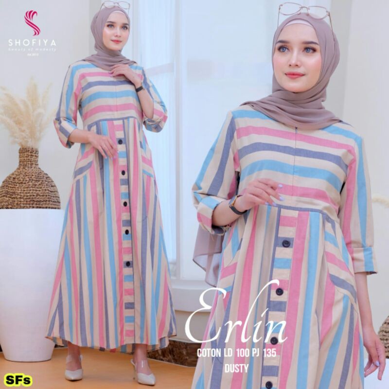 Dress Panjang Erlin Maxi Ori Shofiya