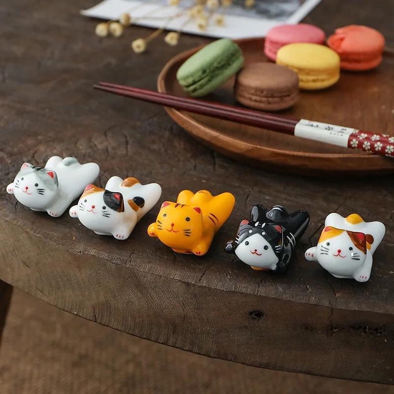 Set Chopstick Rest Tatakan Sumpit Aneka Karakter