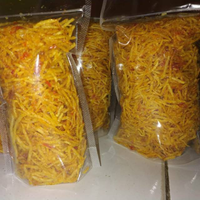 

Kentang crispy pedas ukuran besar
