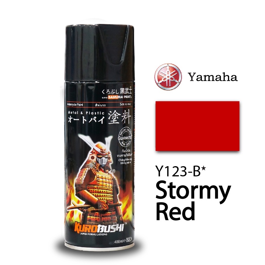 Samurai Paint Kurobushi Cat Semprot Pilox Pilok Stromy Red / Merah Yamaha (Y123-B*) 400ml