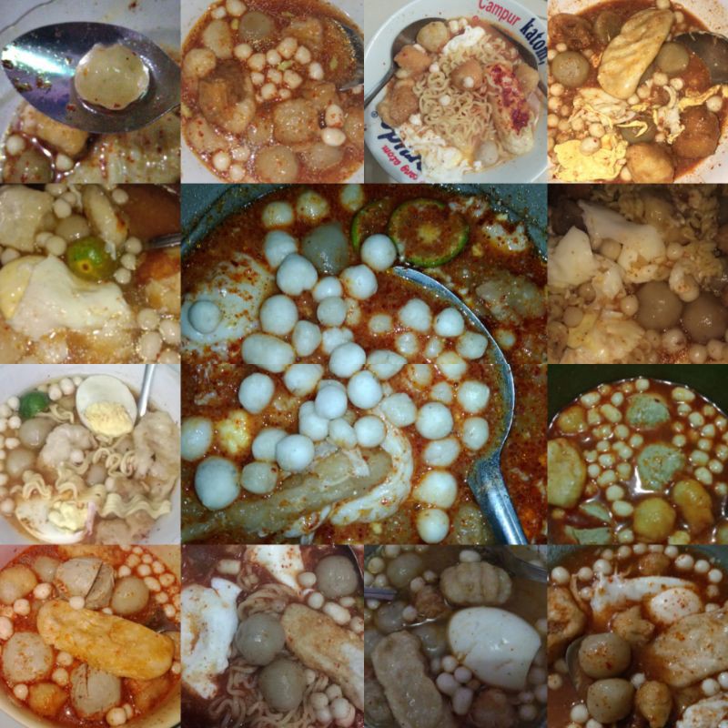 

Boci/ Baso Aci/ Baso aci isi Tetelan/ Baso aci isi Ayam suir/ Baso aci isi Telur