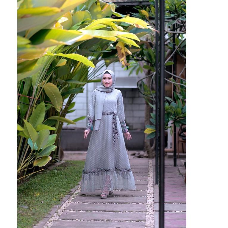 Paling Diminati.. Gamis Brukat Couple Terbaru, Gamis Remaja Batik Couple Untuk Kondangan Lamaran Wis