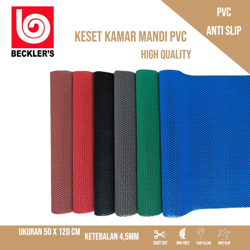 Karpet / Keset PVC Sintetis - Hollow S Type Ukuran 50cmx120cm / Karpet Masjid /tebal 4.5mm