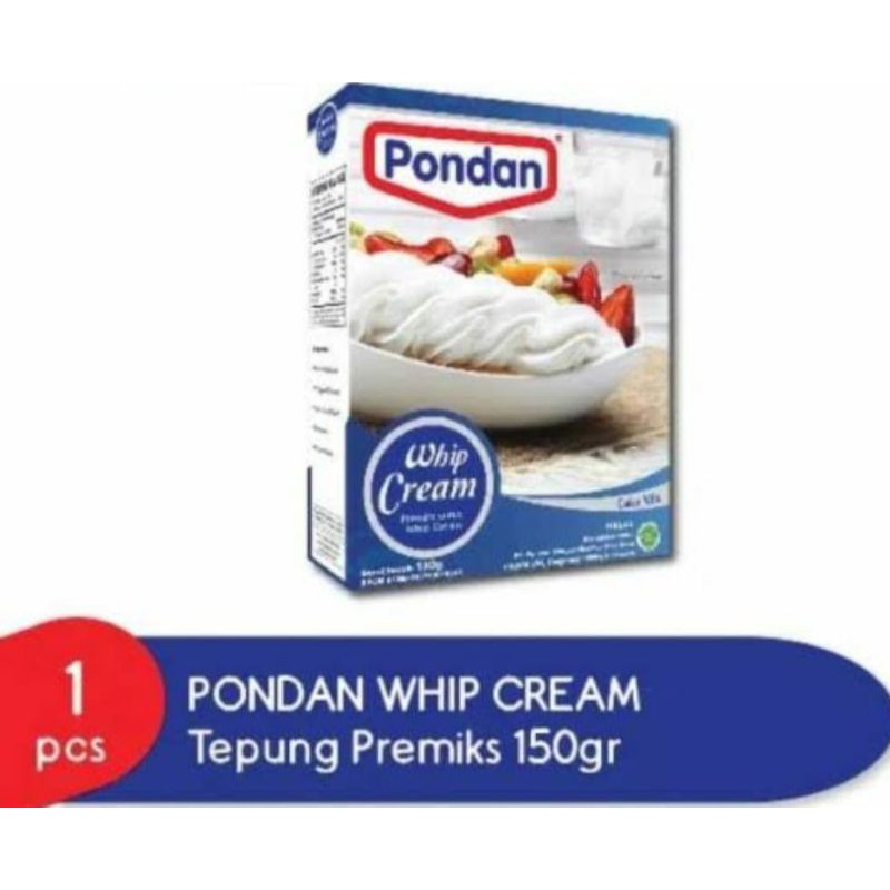 

pondan whip cream 150gr