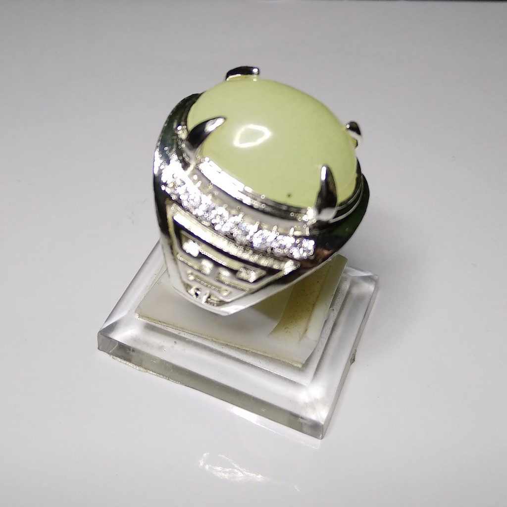 Cincin Batu Akik Fosfor Asli Elegan