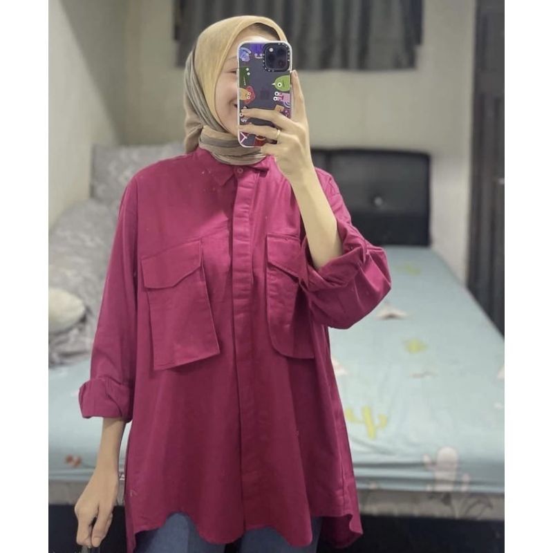 Kemeja Putri Blouse | Kemeja Viral Korean