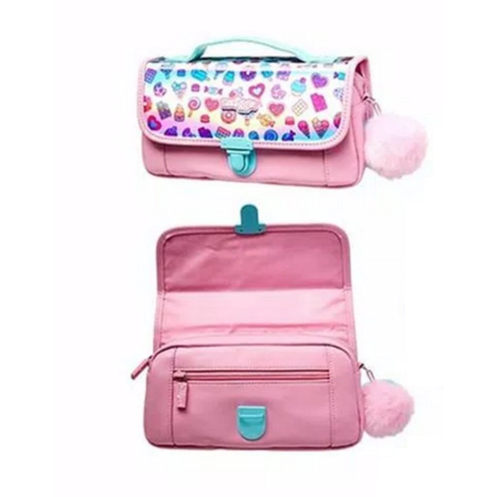 

Smiggle Envy Handbag Pink Pencil case