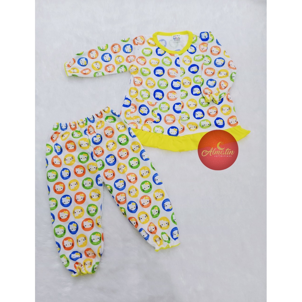 Setelan Baju Bayi 3-18 Bulan, Baju Tidur Piyama Anak Lengan Panjang Murah Berkualitas / Baju Hello Kitty