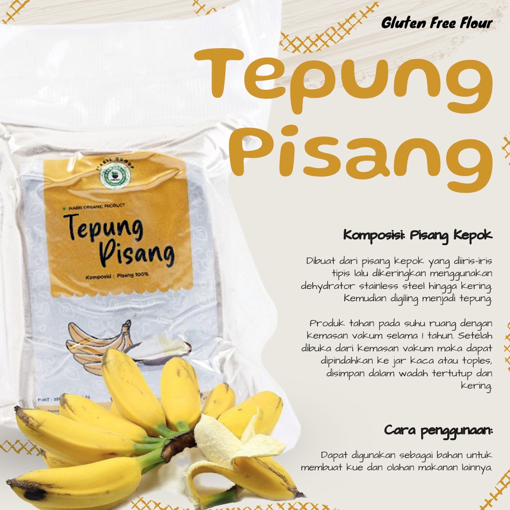 

Tepung Pisang Ikarie Organic 500 gr