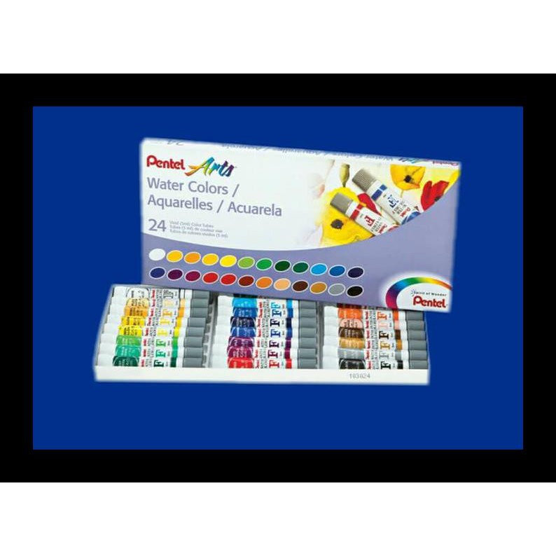 

STOK BARU CAT AIR / WATERCOLOUR PENTEL 24 WARNA PERALATAN MELUKIS TERMURAH PING LENGKAP