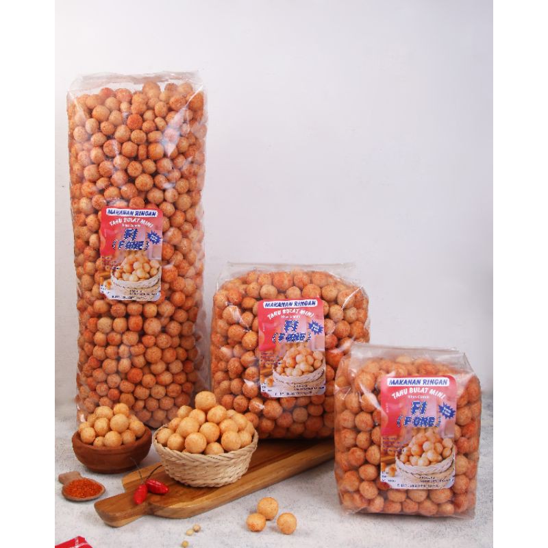 

tahu bulat mini kering BALADO 1 KG edisi UKURAN JUMBO lim