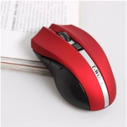 Mouse wireless T-wolf usb 2.0 2.4ghz 1800dpi optical silent for pc laptop q5 - Twolf q-5