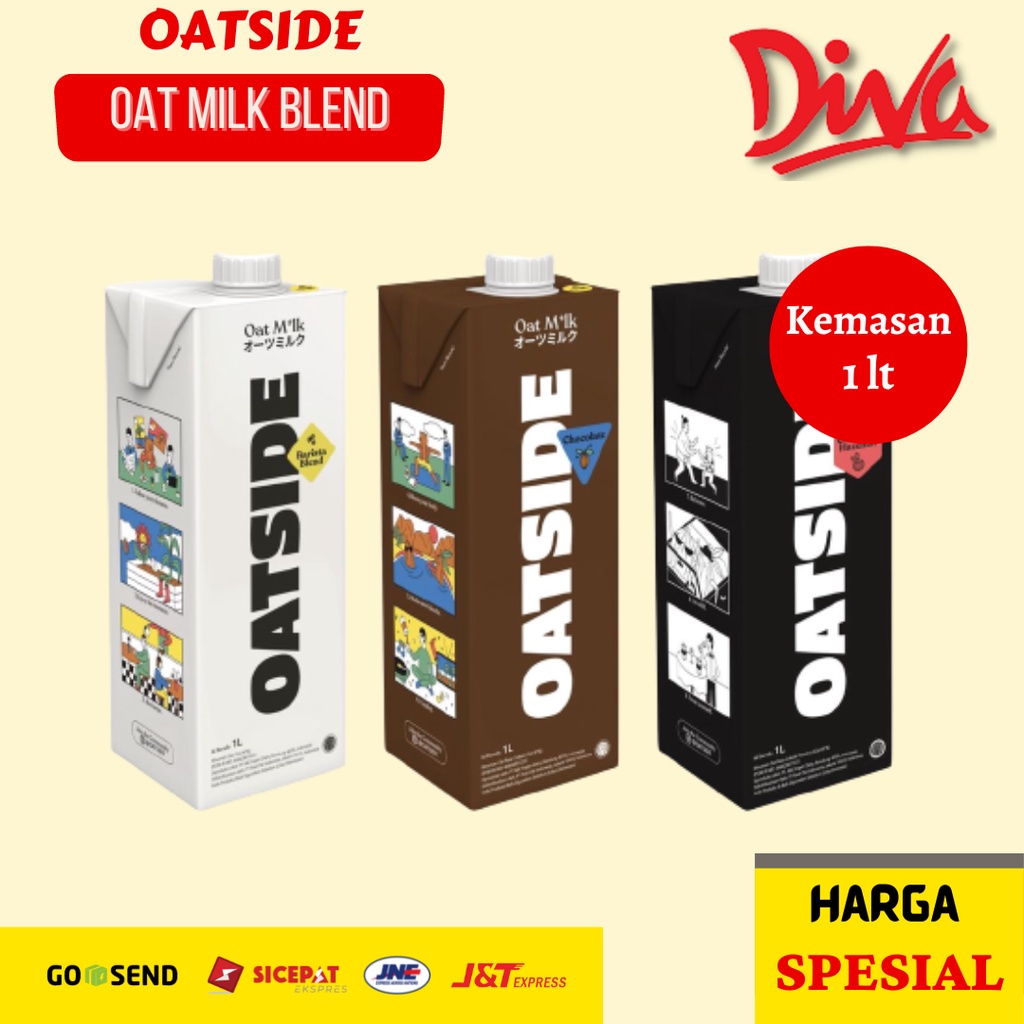 

[1Lt] Oatside Milk Blend / Chocolate Hazelnut / Coklat / Minuman Segar / Barista Oat milk