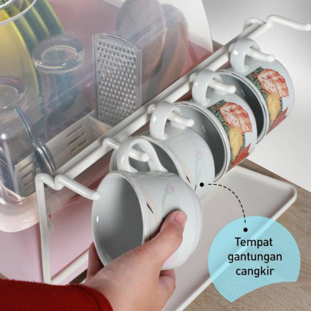 RAK PIRING / RAK DAPUR / MENIRISKAN PERALATAN DAPUR / DISH DRAINER DAPUR  ODD