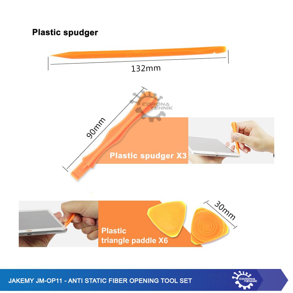 Jakemy JM-OP11 - Anti Static Fiber Opening Tool Set