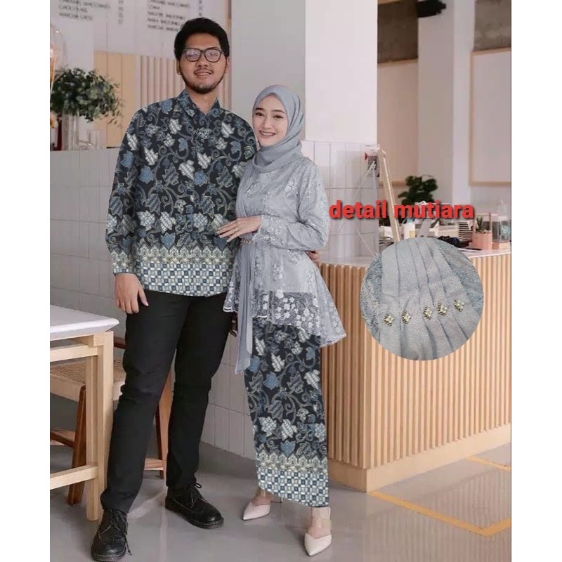 JC/ZR cp shinta / Couple Batik Premium / Couple Brukat  batik terbaru / Baju pasangan Kondangan