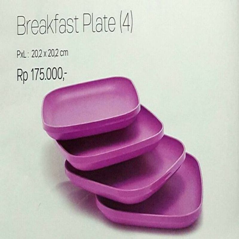 Breakfast plate Tupperware 2 pcs