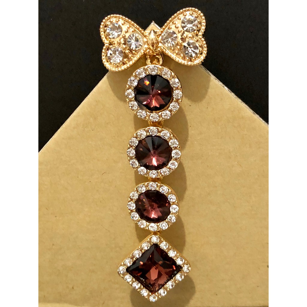 Bros Dagu Hijab Juntai 4 Wajik Mata Premium-Cola Gold