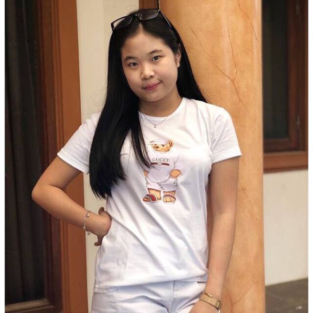 Baju wanita / pakaian wanita / kaos cewek gucci bear