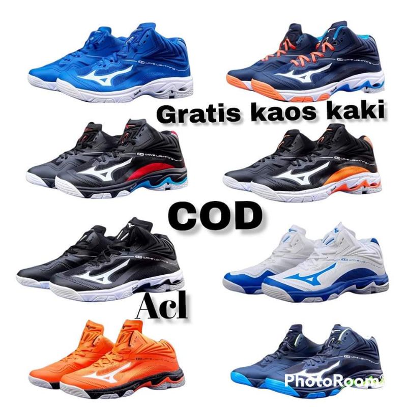 Sepatu Mizuno wave lightning z6 premium / sepatu Mizuno wlz 6 mid / sepatu voli pria mizuno / sepatu
