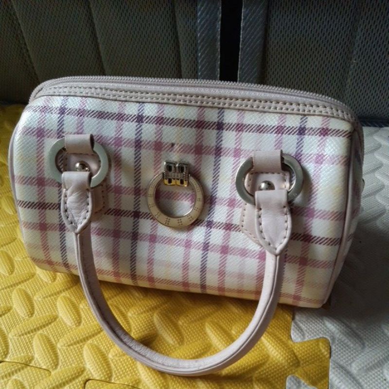 Preloved Mini Bag Merek DAKS Original Lengkap Tali Panjang