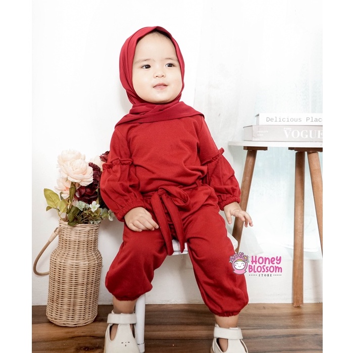 Alika Series Vol.3 One Set Anak Perempuan / Baju Muslim Anak / Baju Muslim Anak Perempuan 1-5 Thn Babyterry Premium