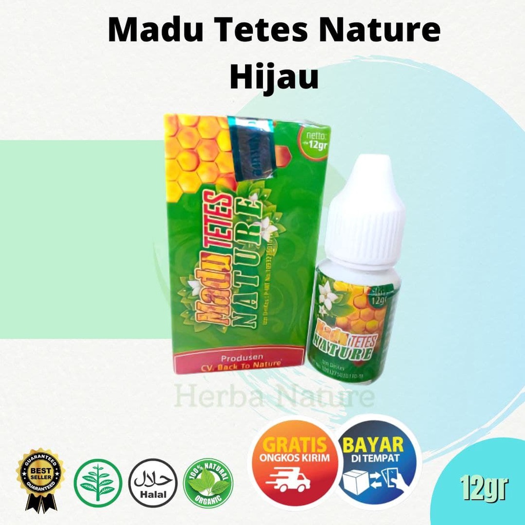 Madu Tetes Nature Herbal Herbs Alami Untuk Mata Minus, Plus, Silinder, Katarak, Glaukoma, Petrigium 
