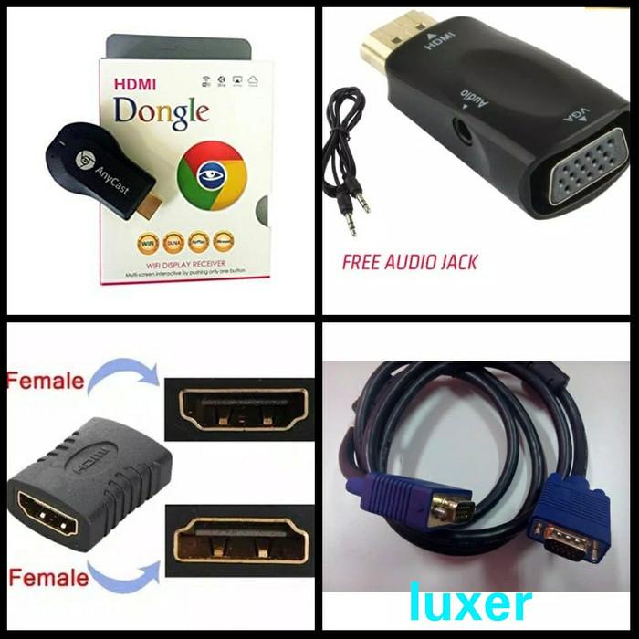 Paket Vga Wireless Hp Android Samsung Xiaomi Oppo Asus Ke Proyektor Tv