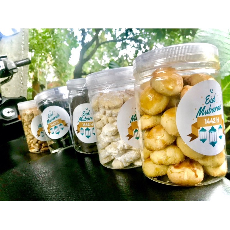 PAKET KUE LEBARAN TERENAK ISI 4 TOPLES 750 ML