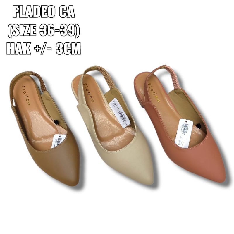 Flatshoes Wanita Polos Tali Belakang