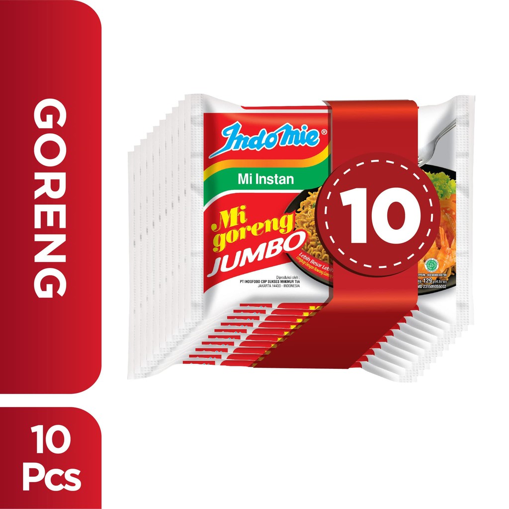 

PROMO 10 PCS - INDOMIE GORENG SPESIAL JUMBO TERMURAH