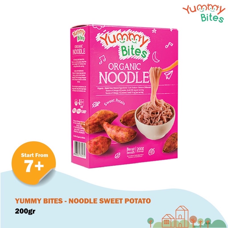 Yummy Bites Organic Baby Noodle 200gr /Mie Organic