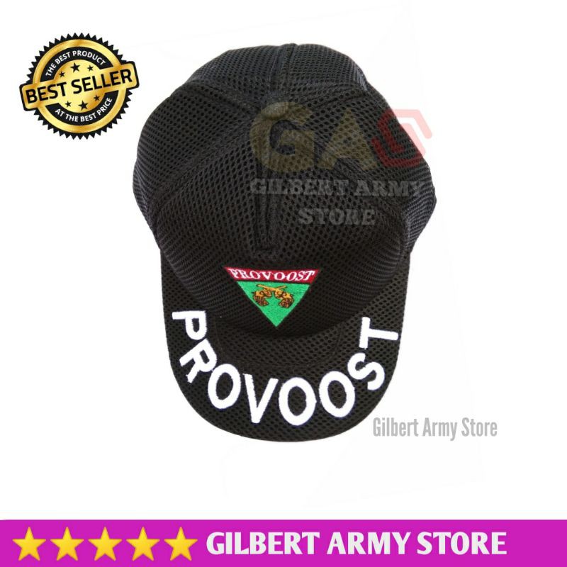 Topi Provos jaring Hitam murah Kualitas Premium-GILBERT ARMY STORE