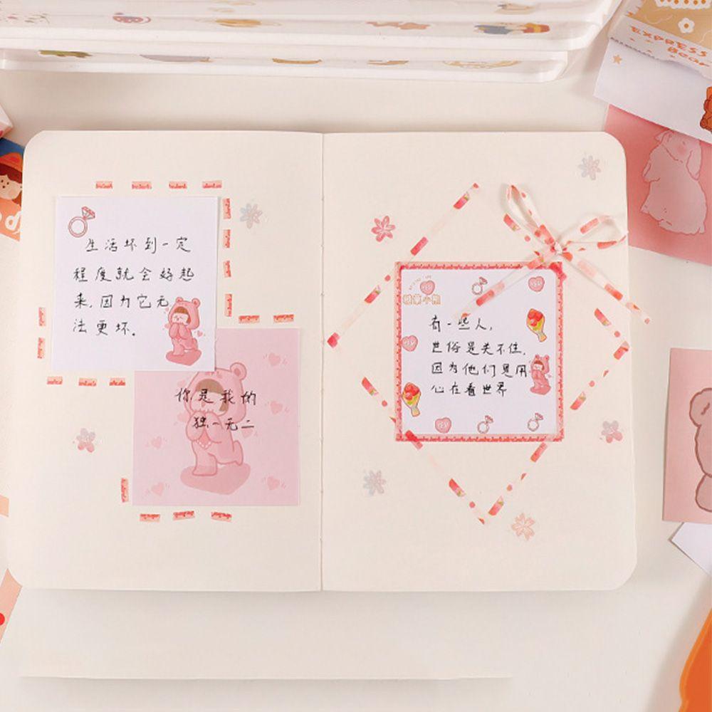 Mxbeauty Kartun Sticky Notes Kawaii Lucu Kotak Susu Perlengkapan Kantor Sekolah Memo Stiker Memo Pad