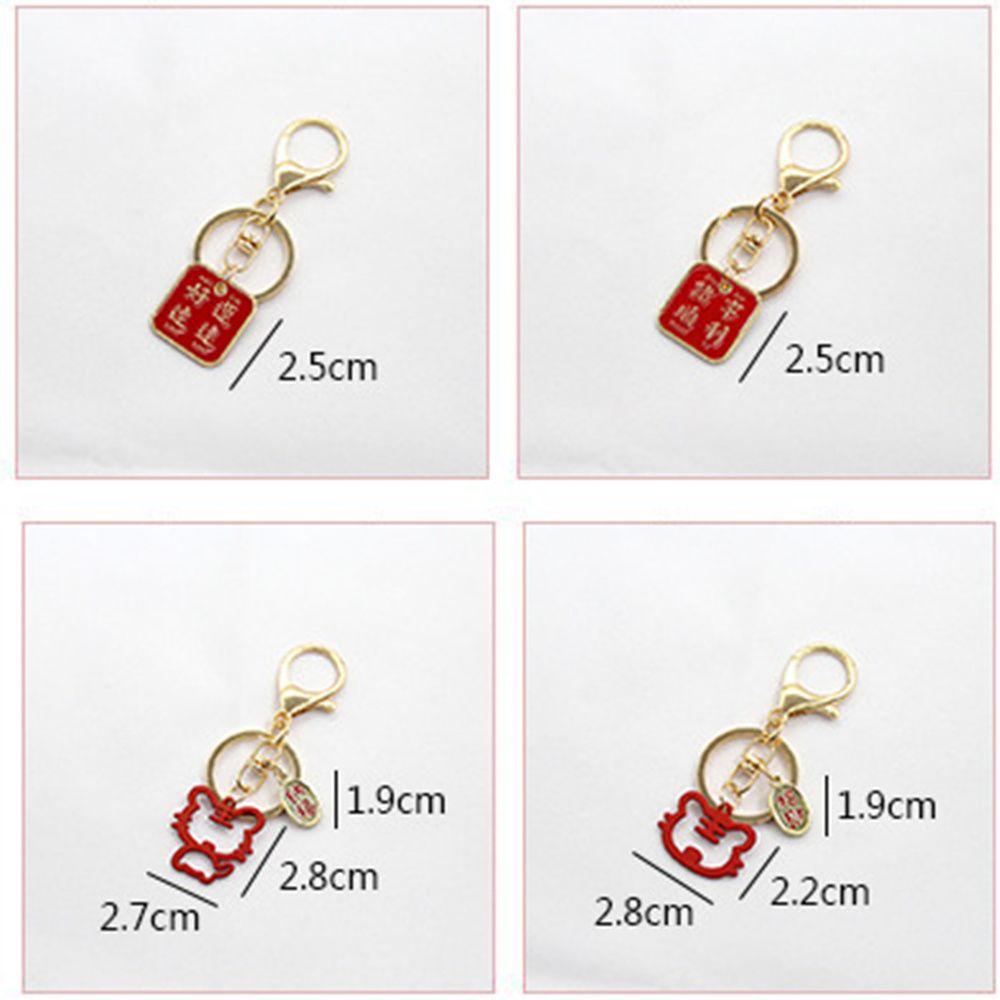 Lily Animal Gantungan Kunci Gaya China Keyring Pendant Dekorasi Tahun Baru