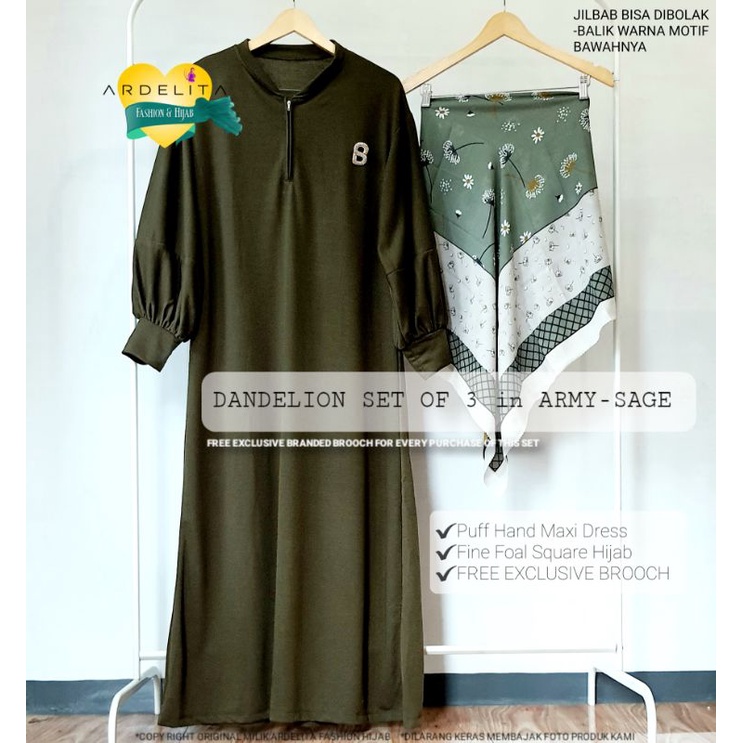 PROMO GRATIS BROS DANDELION SET MAXI DRESS JILBAB SEGI EMPAT VOAL MOTIF / SETELAN WANITA TERBARU / BAJU SET HIJAB PREMIUM / BAJU PAKET HEMAT LENGKAP / OOTD HIJAB SELEGRAM VIRAL / SET GAMIS JILBAB / OOTD WANITA SET / BAJU OOTD WANITA HIJAB MURAH BAGUS