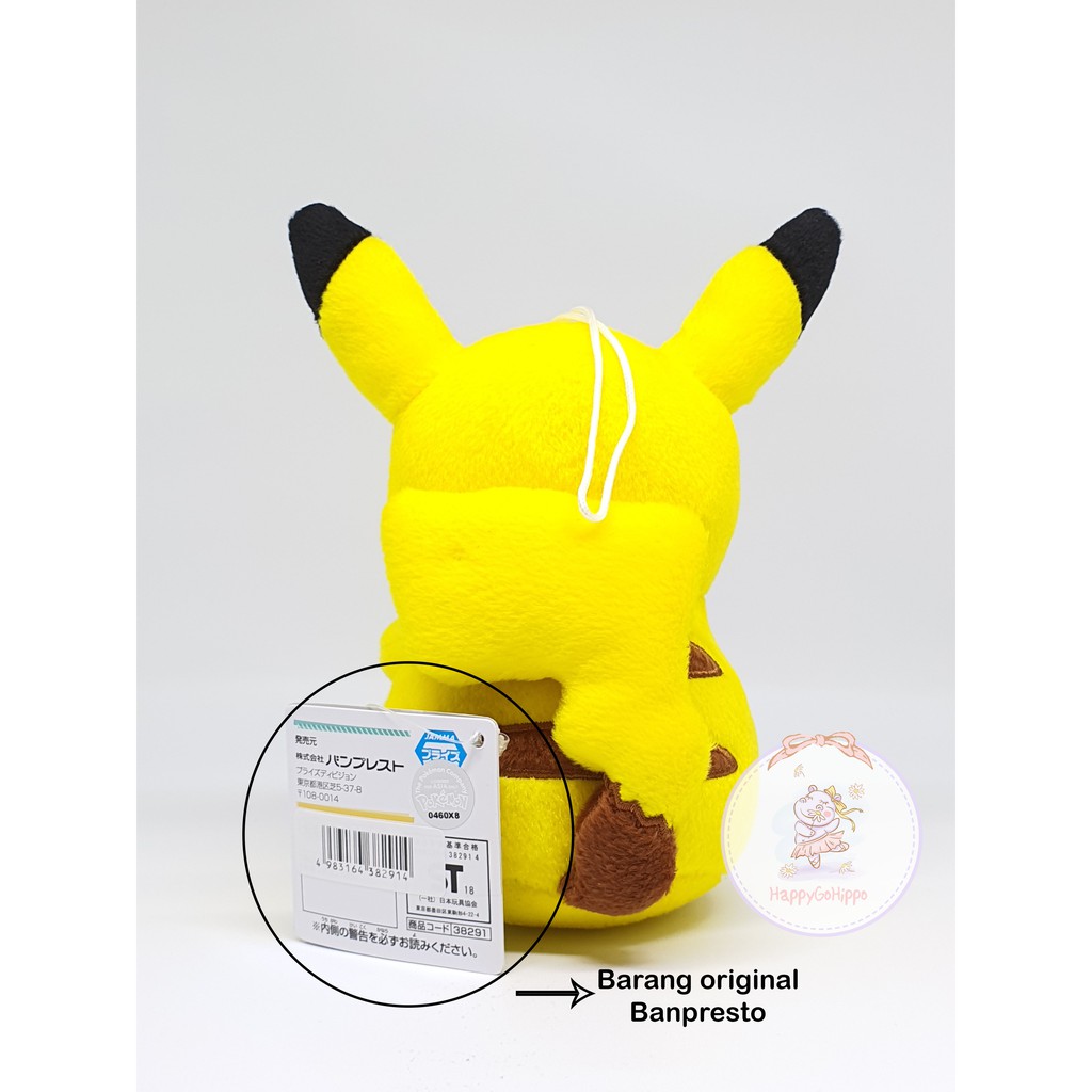 Boneka Pokemon ORIGINAL (Bulbasaur, Charmaander, Pikachu, Squirtle