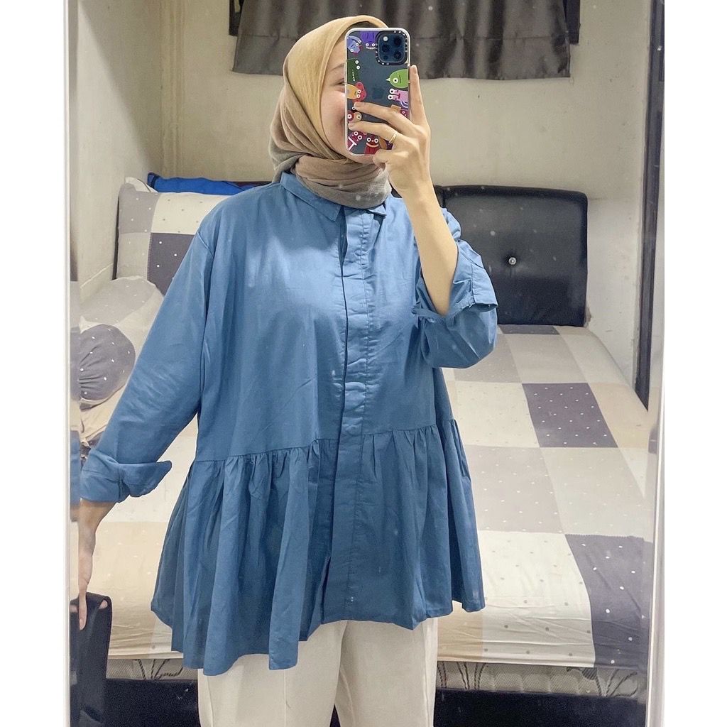 1KG MUAT 5PCS | SYIFA TOP BLOUSE RUFFLE HITS OOTD SELEBGRAM FASHION GROSIR WANITA